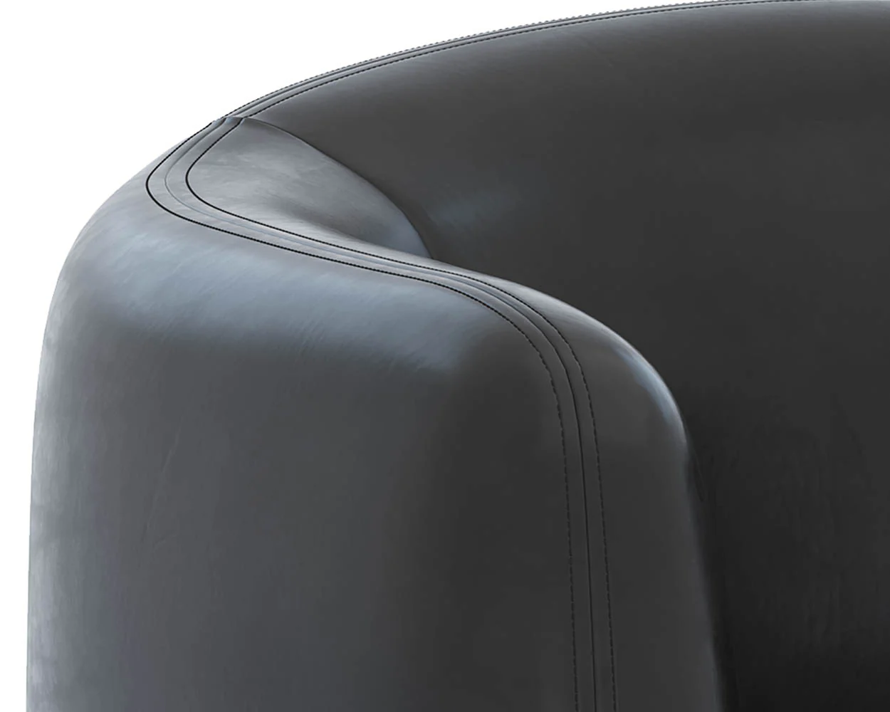Trine Lounge Chair - Dark Brown - Image 12