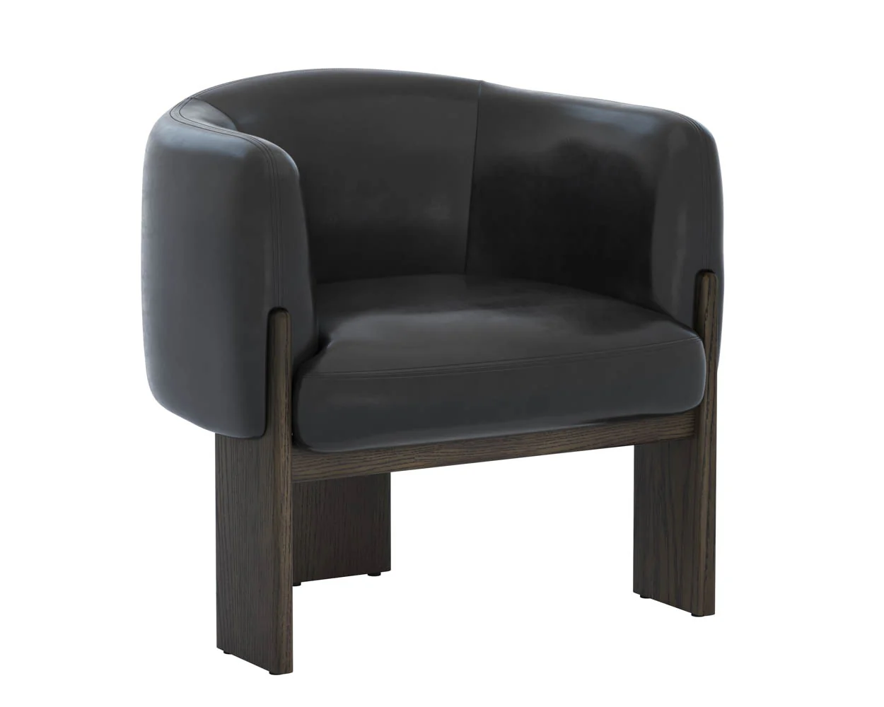 Trine Lounge Chair - Dark Brown - Image 6