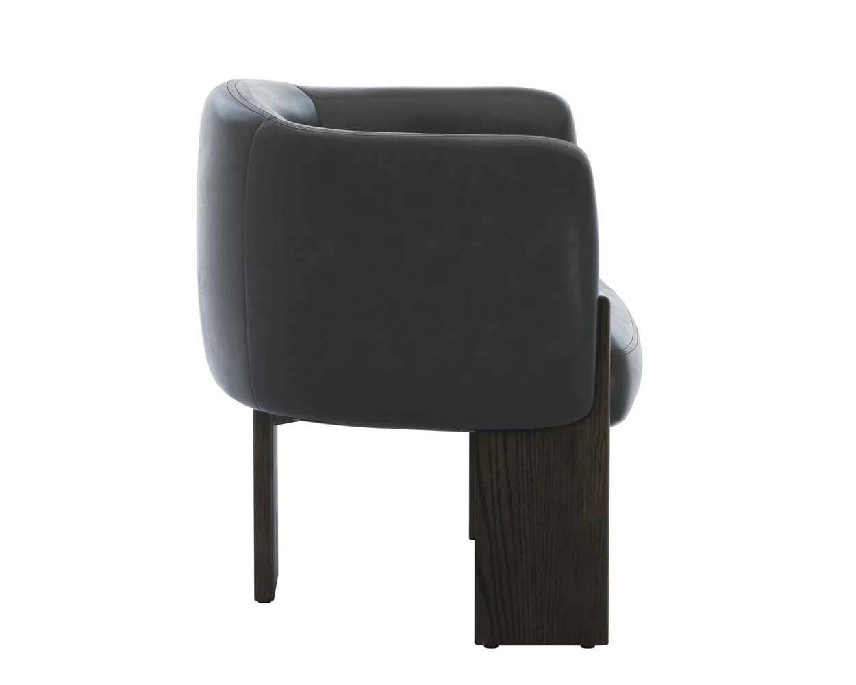 Trine Lounge Chair - Dark Brown - Image 8
