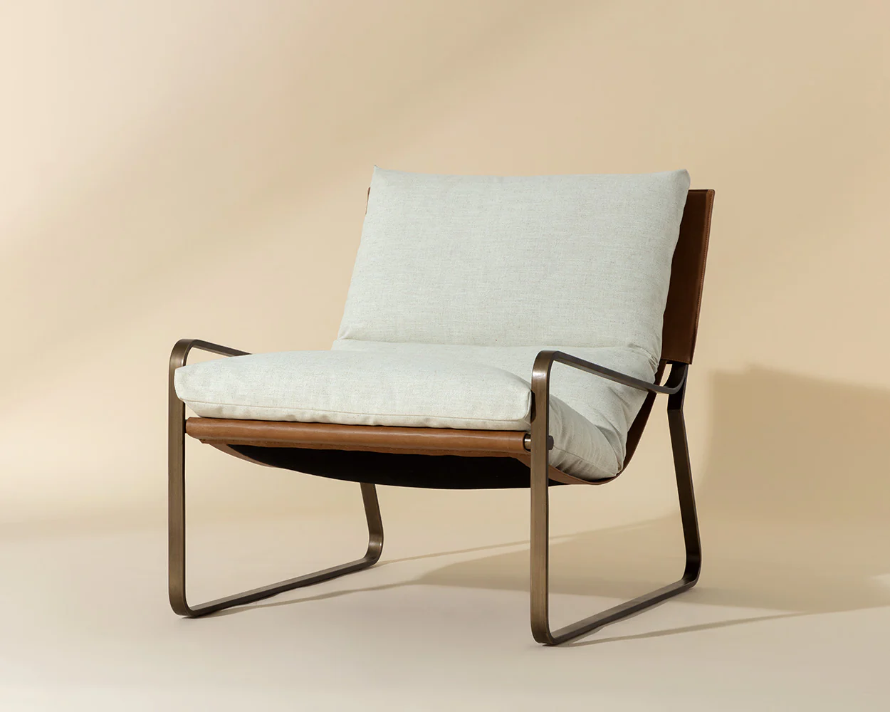 Zancor Lounge Chair - Antique Brass - Image 13
