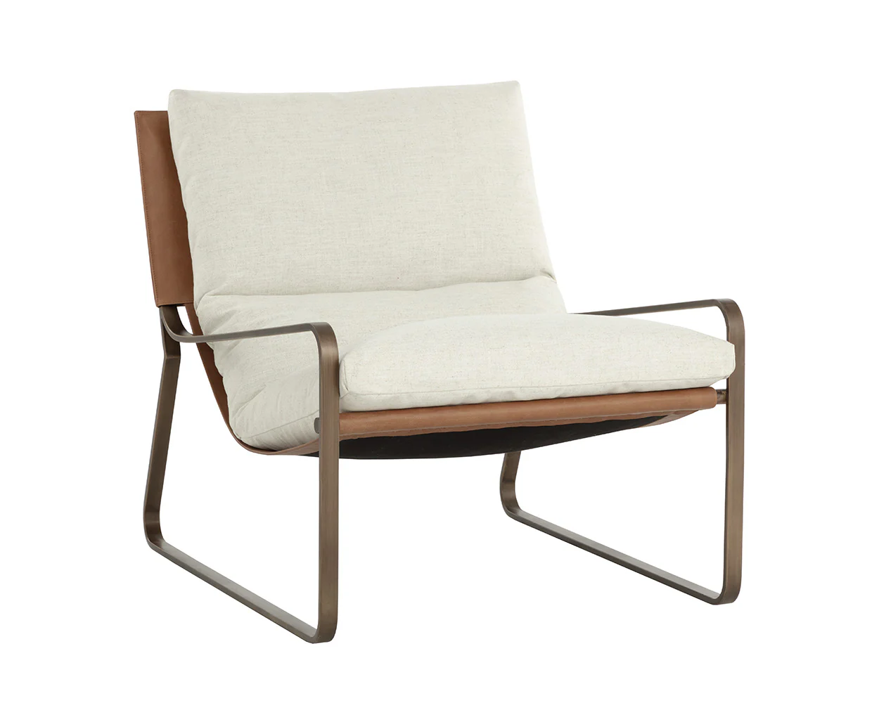 Zancor Lounge Chair - Antique Brass - Image 18
