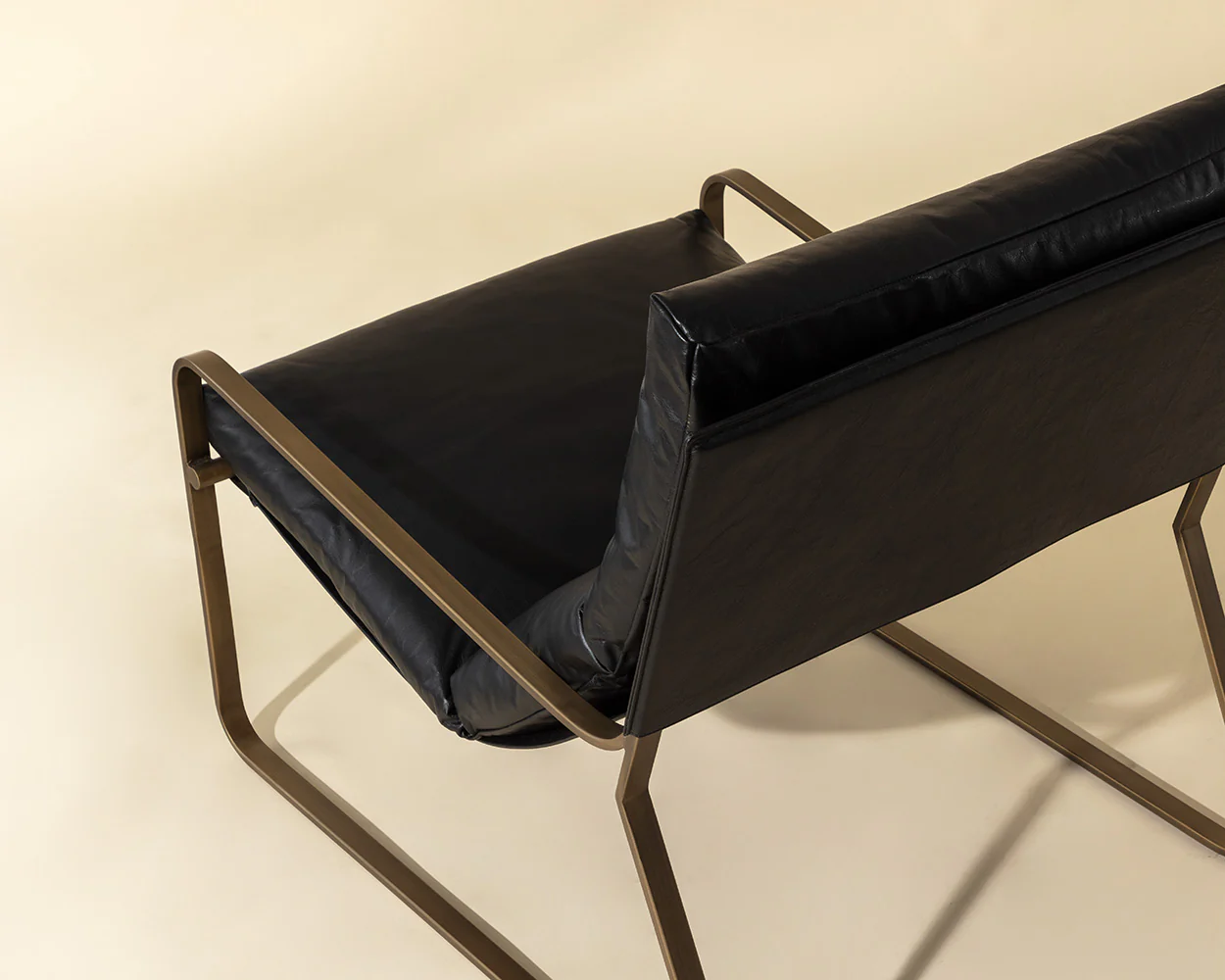 Zancor Lounge Chair - Antique Brass - Image 5
