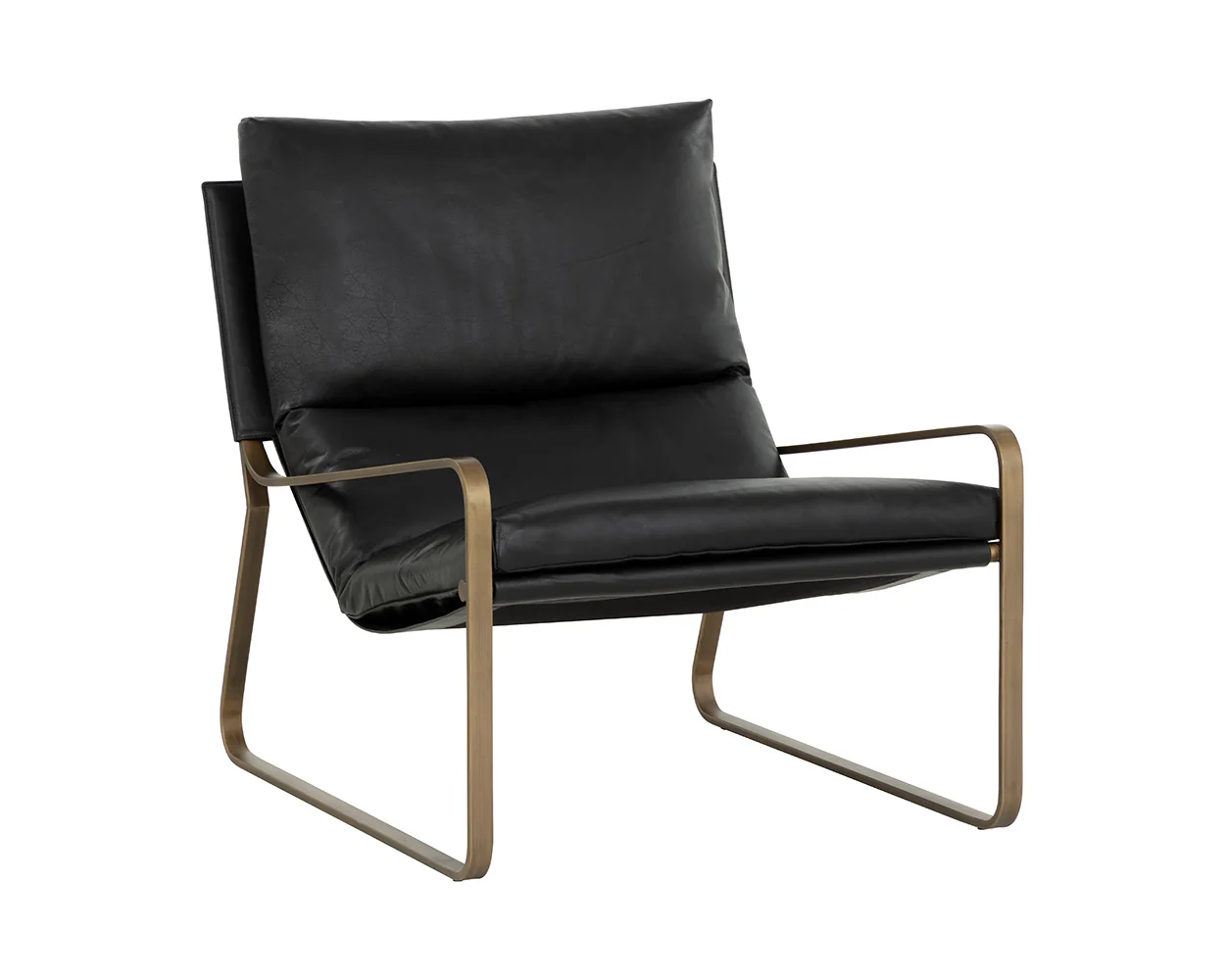 Zancor Lounge Chair - Antique Brass - Image 6