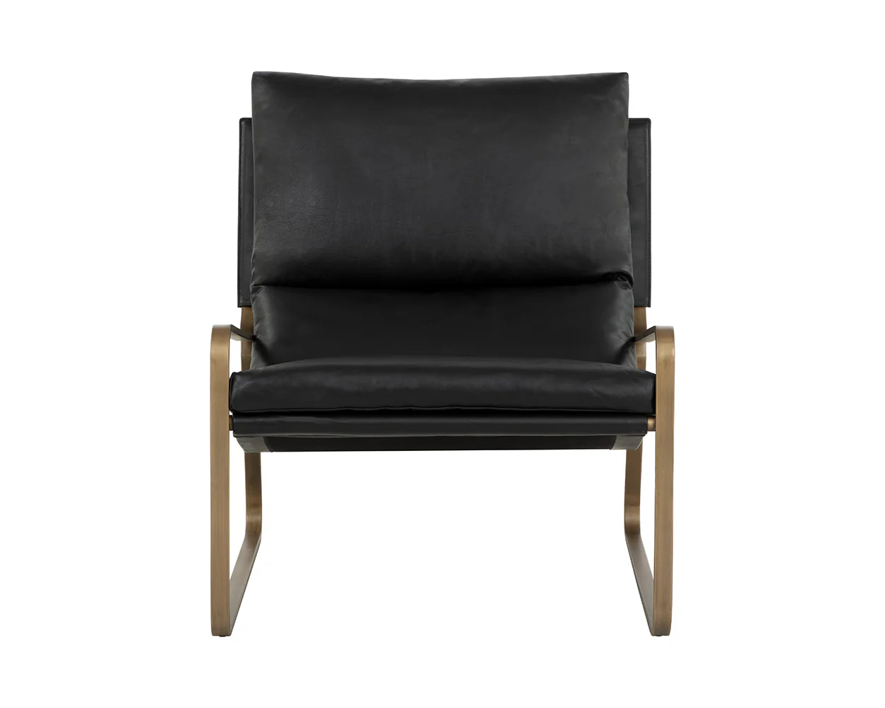 Zancor Lounge Chair - Antique Brass - Image 7