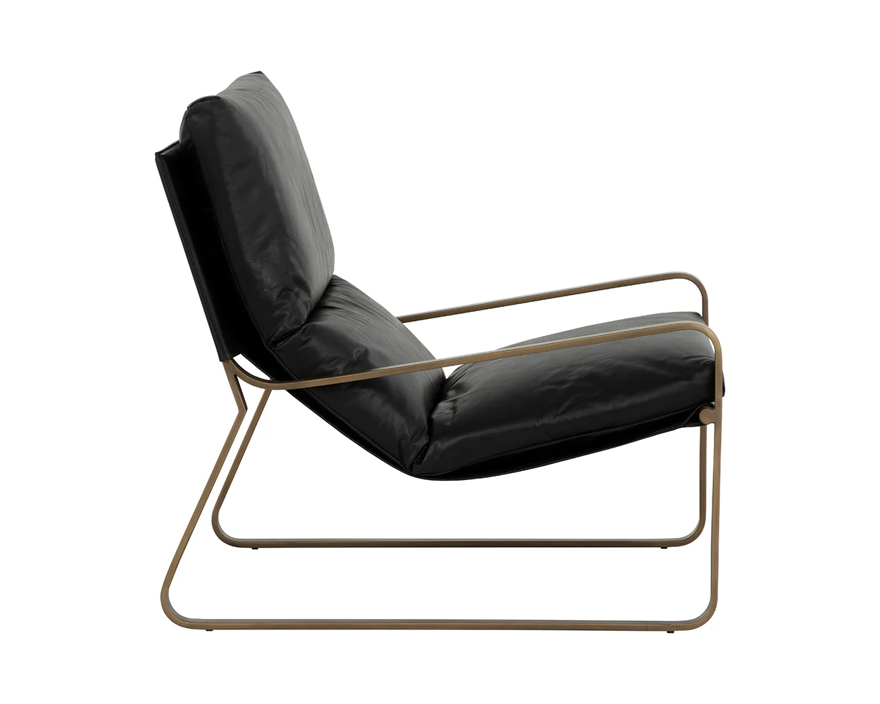 Zancor Lounge Chair - Antique Brass - Image 8