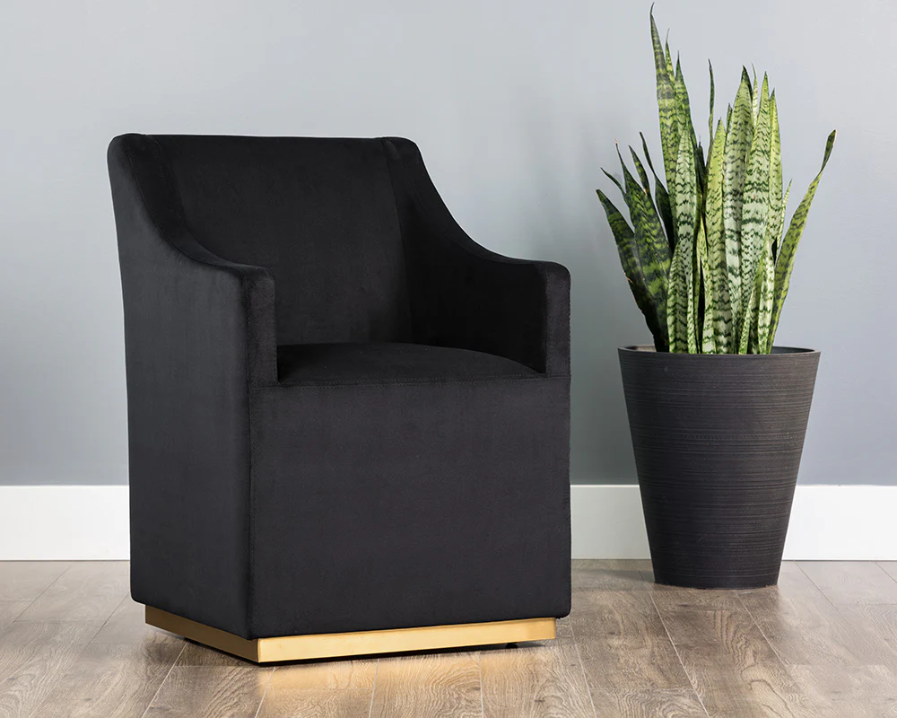 Zane Wheeled Dining Armchair - Image 17