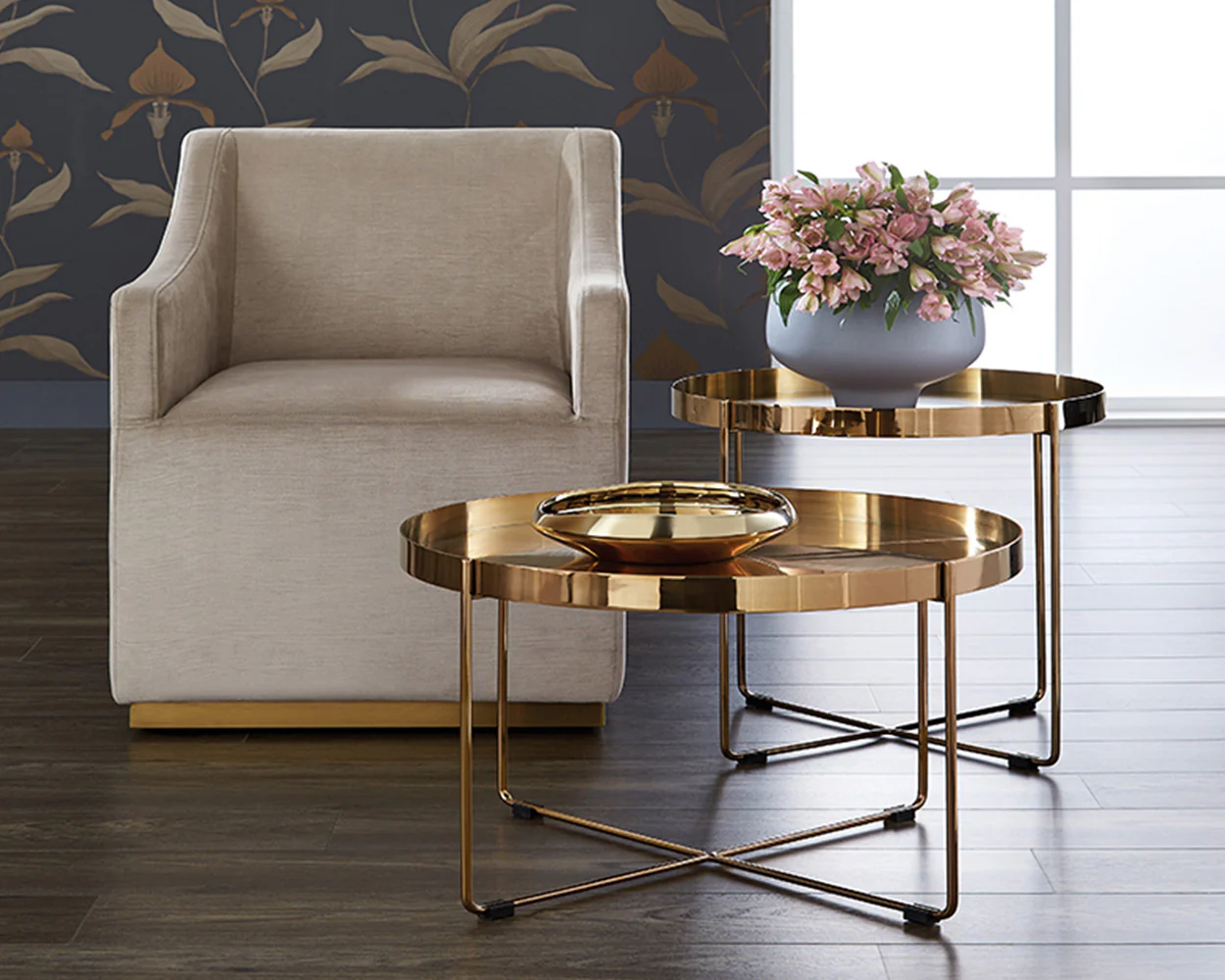 Zane Wheeled Dining Armchair - Image 3