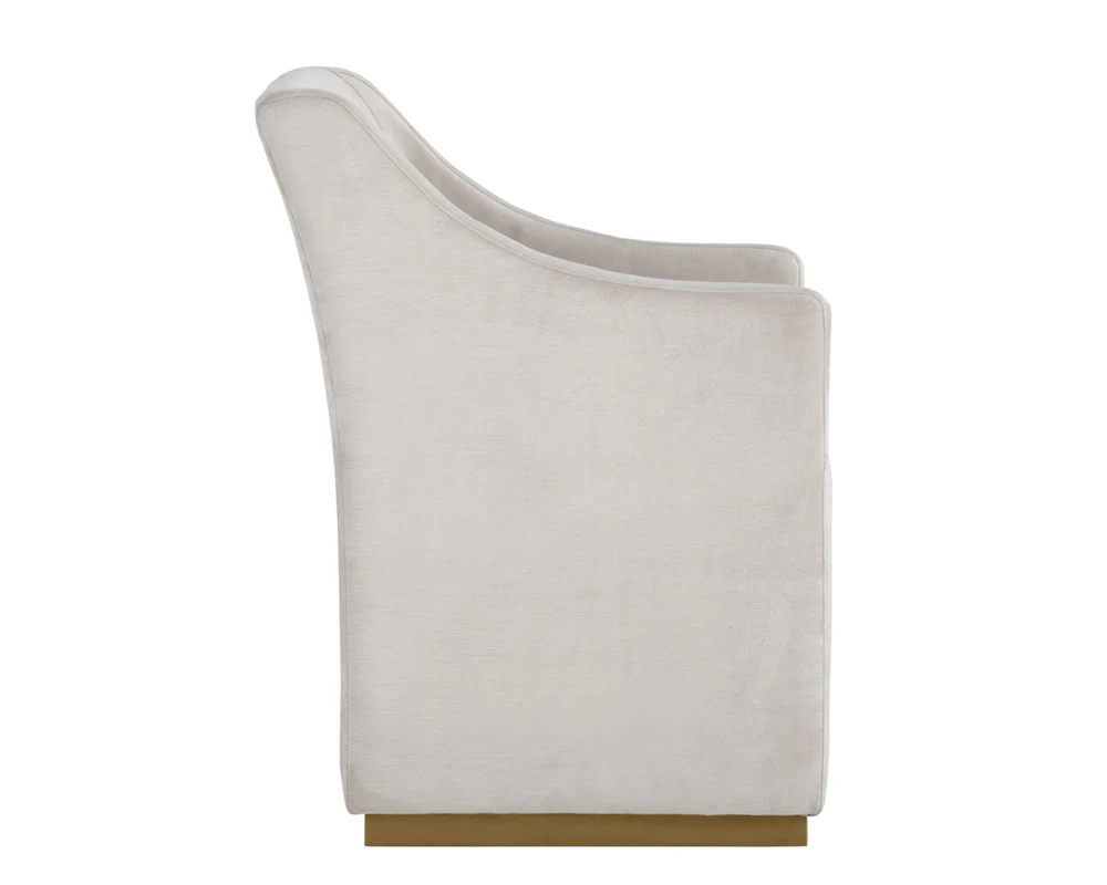 Zane Wheeled Dining Armchair - Image 6