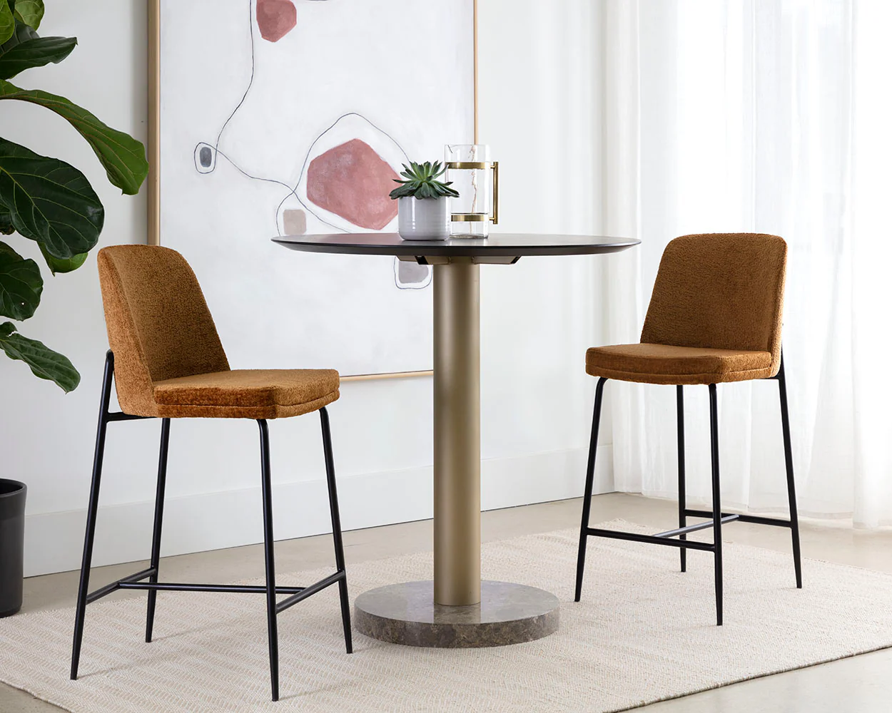 Zeke Counter Stool - Black - Image 2
